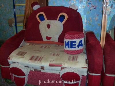 Недорого Диван-кровать мишка с мёдом спальное м. 200х95  - диван-кровать -медвежонок с бочкой мёда (1).JPG